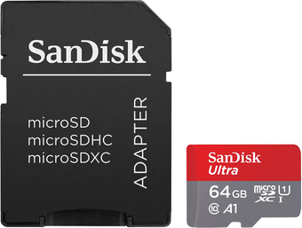 Карта памяти SanDisk Ultra microSDXC SDSQUAC-256G-GN6MA 256GB (с адаптером)