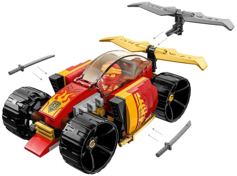 Конструктор LEGO Ninjago 71780 Гоночный автомобиль Кая EVO