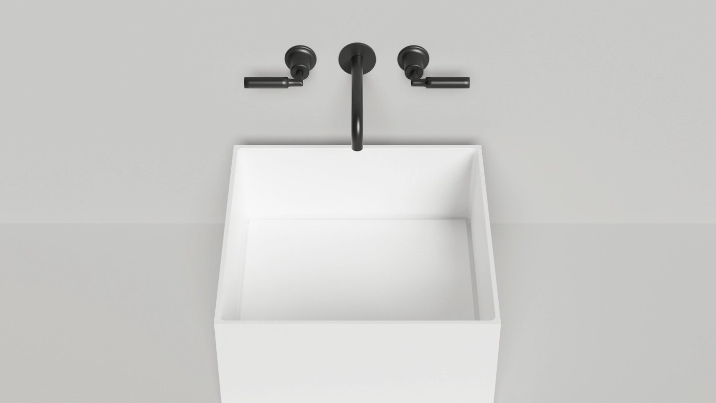 Умывальник Salini Armonia Square 02 130512G (S-Sense, глянцевый)
