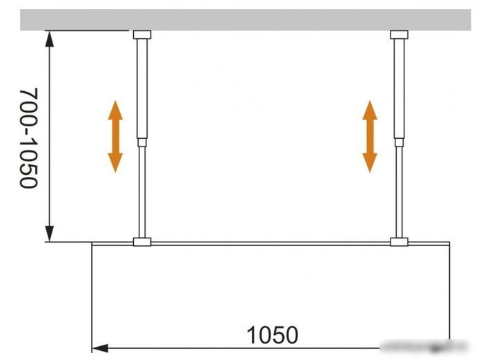 Душевая стенка Cezares LIBERTA-L-2-105-C-Cr