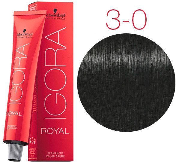 Крем-краска для волос Schwarzkopf Professional Igora Royal Permanent Color Creme 3-0 60 мл