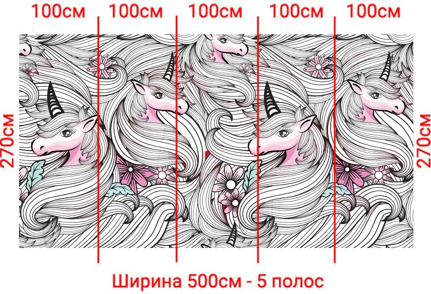 Фотообои Arthata Fotooboi-Edinorog-95 (500x270)