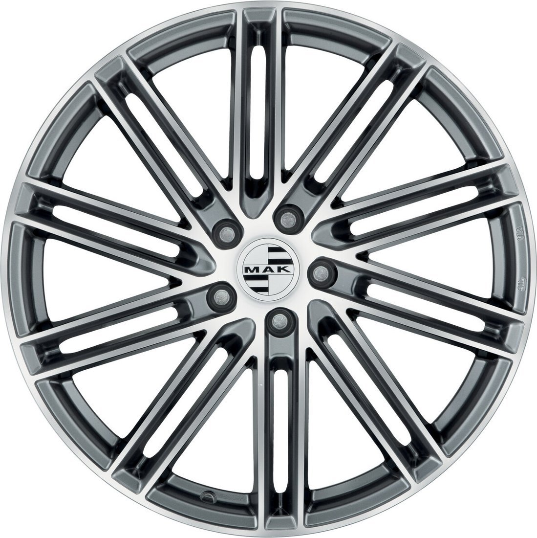Литые диски MAK Leipzig 21x9.5" 5x130мм DIA 71.6мм ET 60мм Gun Met-Mirror Face