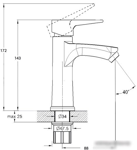 Смеситель Solone FAB1-A020