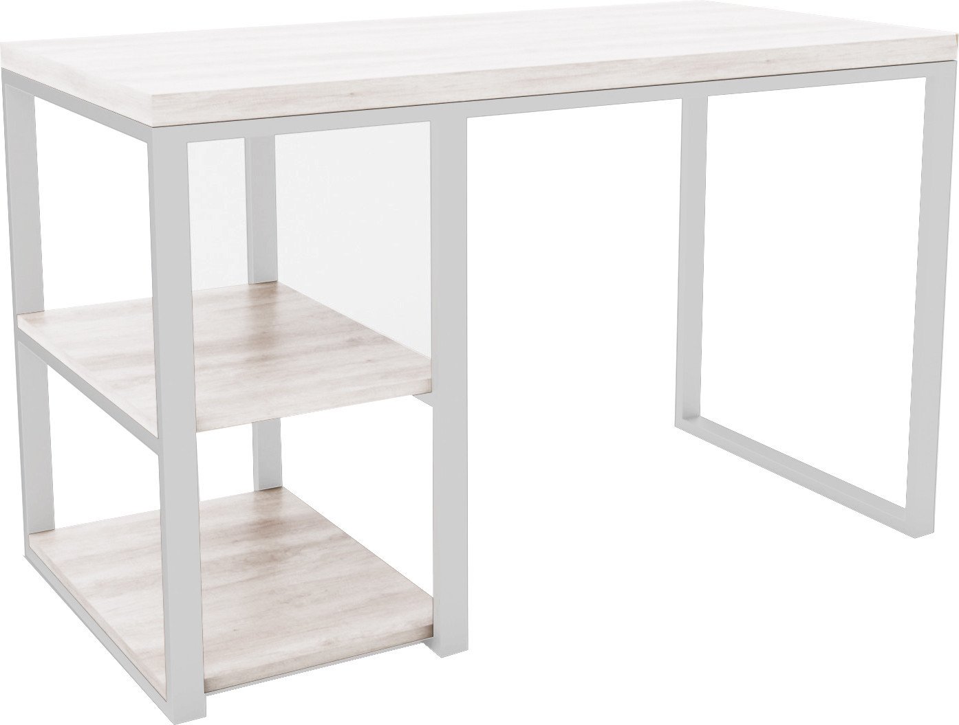 Стол Hype Mebel Дэск-2 110x50 (белый/древесина белая)