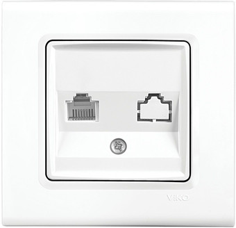Розетка компьютерная Viko 91400078 (белый)