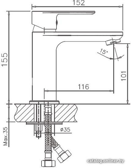 Смеситель Haiba HB10505-8 (белый/хром)