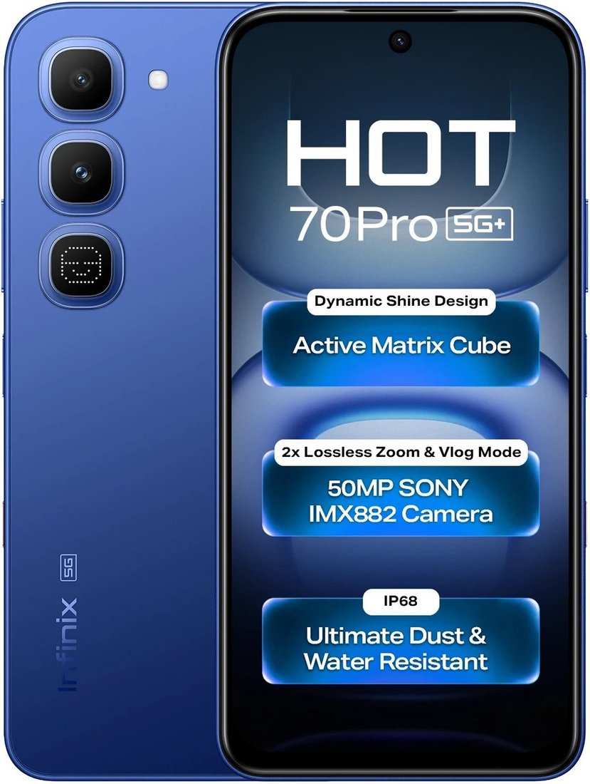 Телефон Infinix Hot 70 Pro X6896 8GB/256GB (синий)