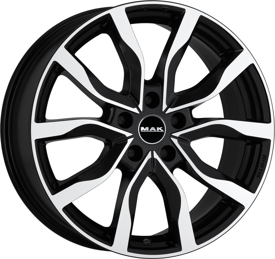 Литые диски MAK Koln 21x9.5" 5x130мм DIA 71.6мм ET 52мм Black Mirror