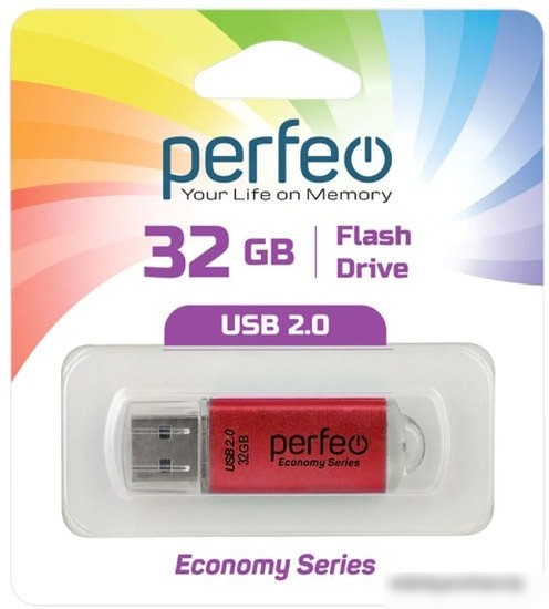 USB Flash Perfeo E01 32GB (красный)