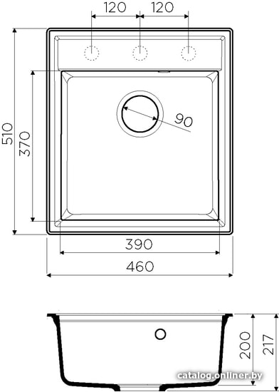 Кухонная мойка Omoikiri Daisen 46 BL