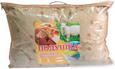 Спальная подушка АЭлита Верблюд 50x70 (верблюжья шерсть, сумка)