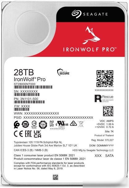Жесткий диск Seagate IronWolf Pro 28TB ST28000NT000