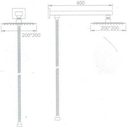 Верхний душ Ledeme L2417
