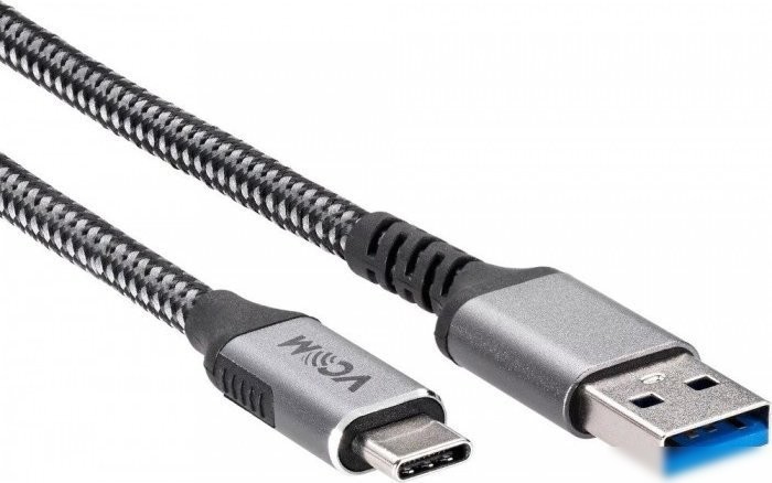 Кабель VCOM CU401M-2M USB 2 Type-A - USB 3.2 Gen2 Type-C (2 м, черный)