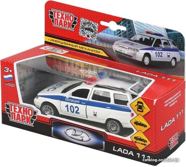 Технопарк Lada 111 Полиция SB-16-67-P(W)-WB