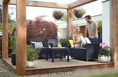 Набор садовой мебели Keter Emma 2 Seater (графит)