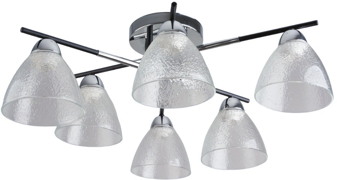 Люстра средней высоты Mirastyle BL-7766/6 CR+BK