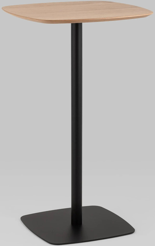 Барный стол Stool Group Form 60x60 T-005H (светлое дерево/черный)