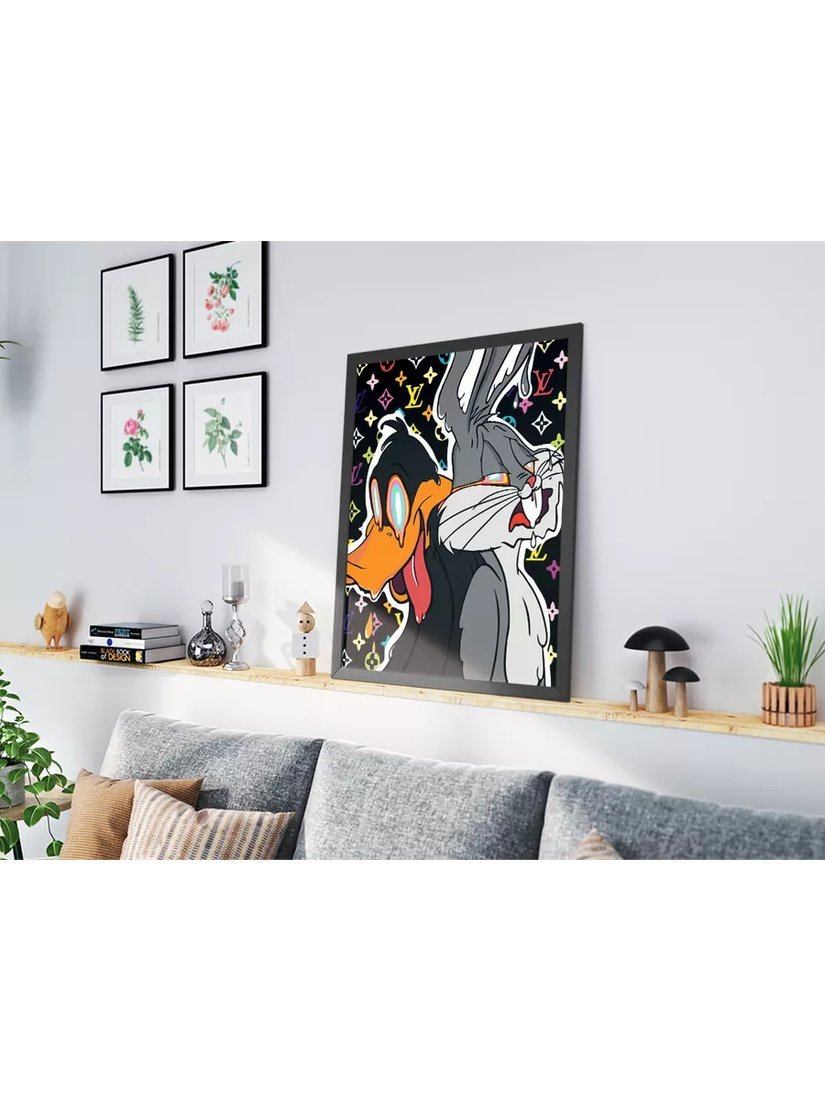 Картина по номерам PaintLine Даффи Дак и Багз Банни PL-00307
