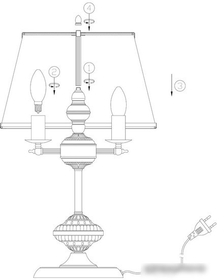 Лампа Arte Lamp Alice A3579LT-3AB