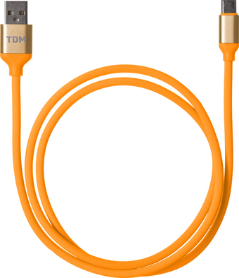 Кабель TDM Electric USB Type-A - USB Type-C SQ1810-0314 (1 м, оранжевый)