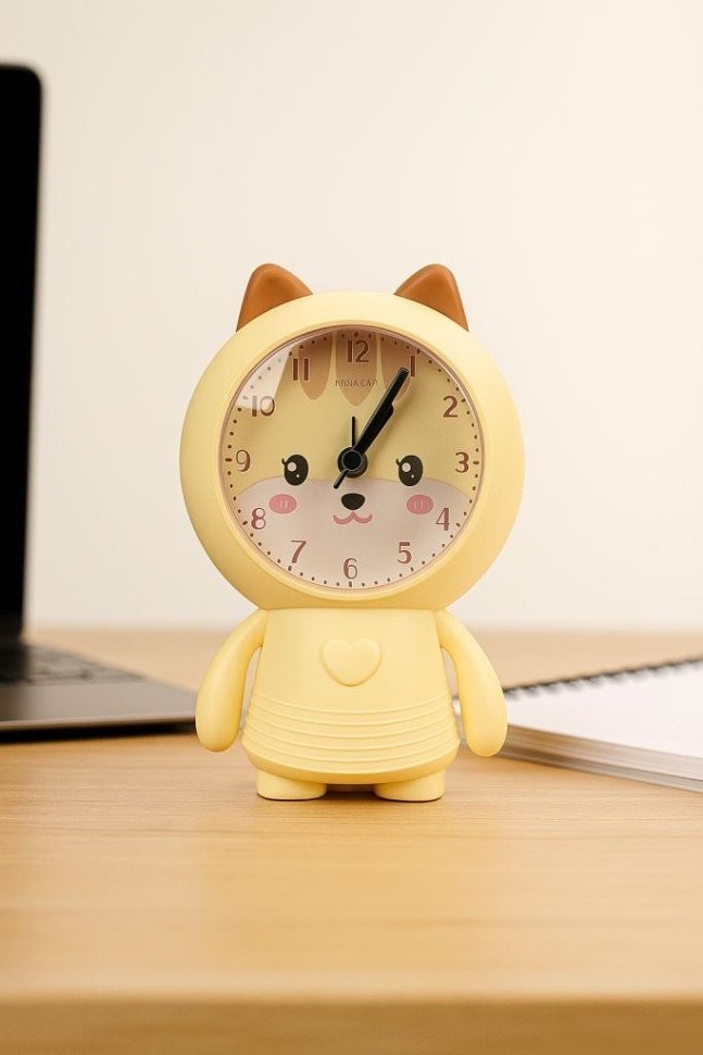 Настольные часы ILikeGift Lovely Cat 100P-2305-01 (желтый)
