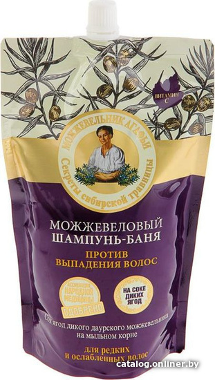 Шампунь Рецепты бабушки Агафьи Можжевеловый против выпадения волос 500 мл Шампунь Рецепты бабушки Агафьи Можжевеловый против выпадения волос 500 мл