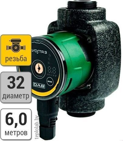 Циркуляционный насос DAB Evosta 3 60/180X 1” 1/4