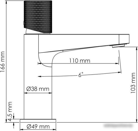 Смеситель Wasserkraft Tauber 6403