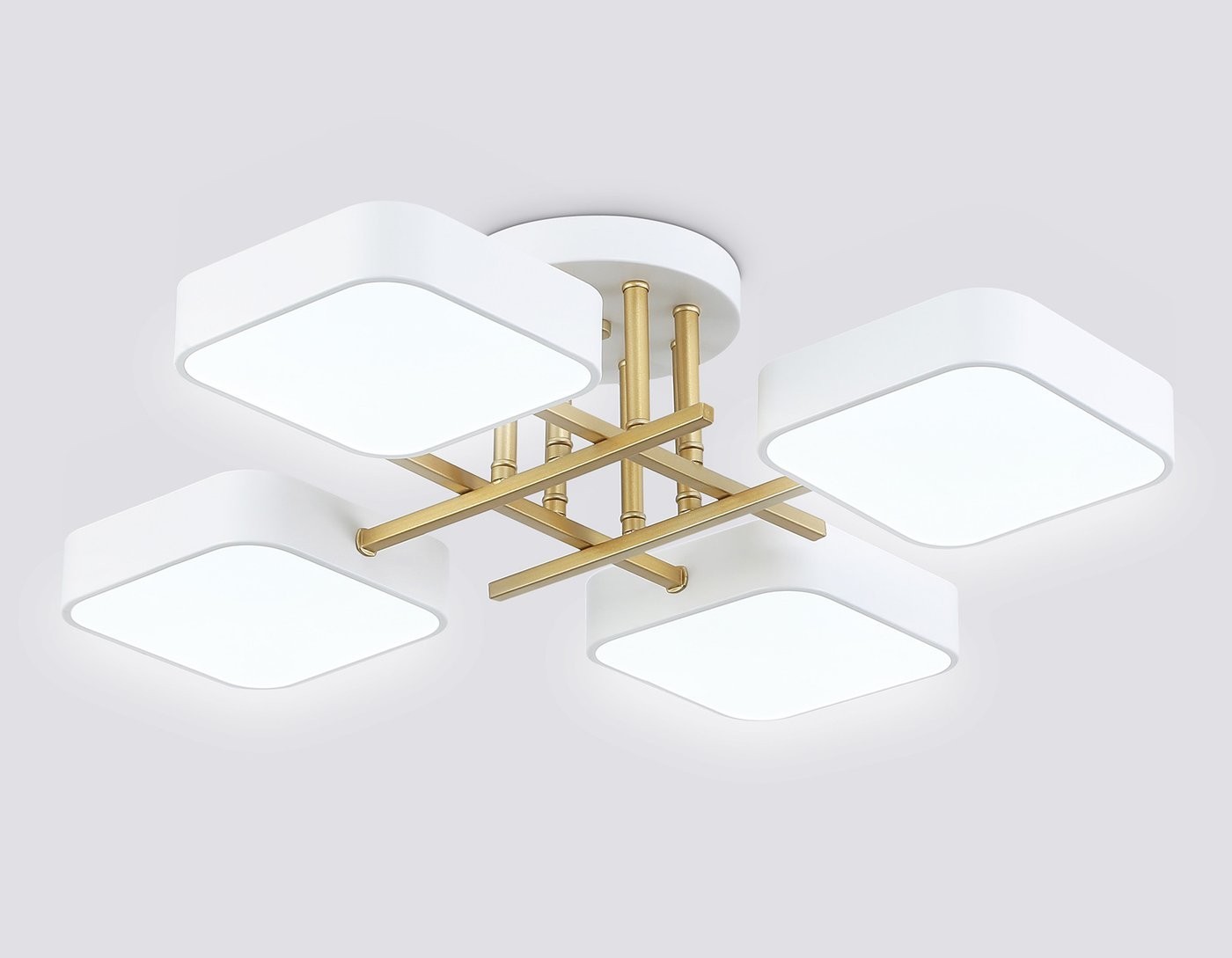 Припотолочная люстра Ambrella light FL516341/4 WH/GD (белый/золото)
