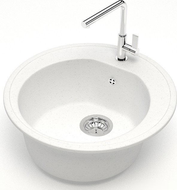 Кухонная мойка MARRBAXX Карельский камень 3/G31 F003G031 (белый)