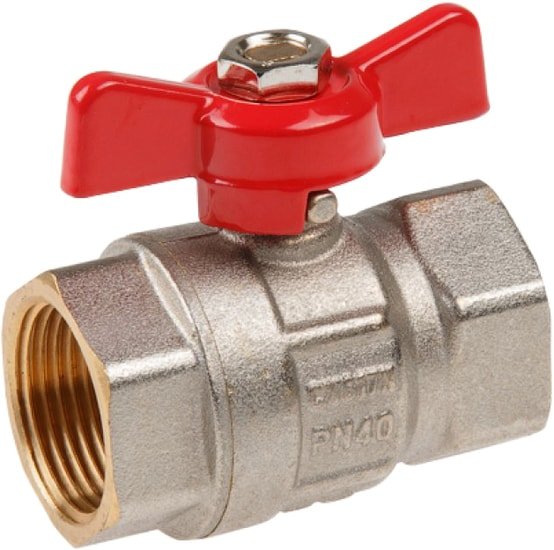 Запорная арматура AV Engineering Шаровой кран бабочка ВН-ВН 3/4"