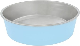 Миска Duvo Plus Металлическая 450 мл (голубой)