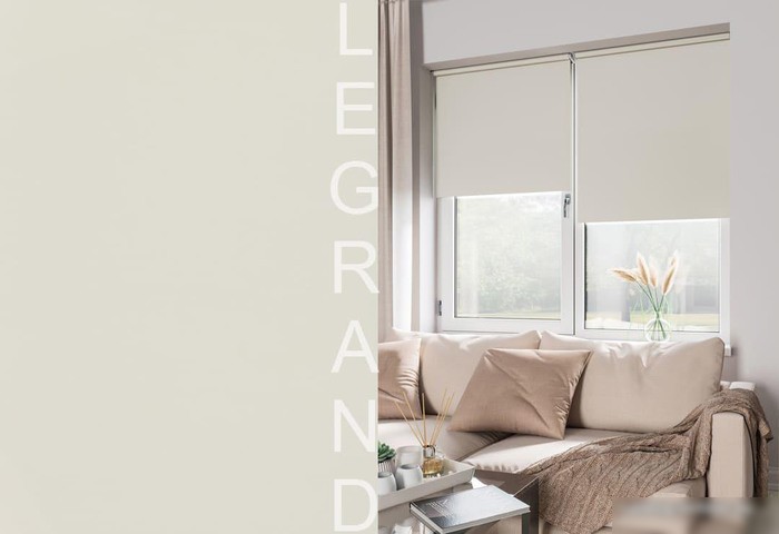 Рулонные шторы Legrand Блэкаут 47x175 (экрю)