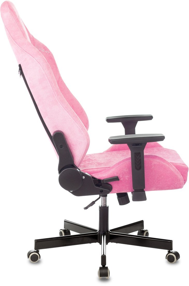 Игровое (геймерское) кресло Бюрократ Knight N1 Fabric (розовый Velvet 36)