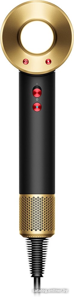 Фен Dyson HD15 Supersonic (с переходником на евровилку, черный оникс/золотистый)