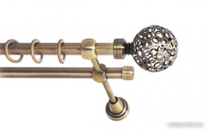 Наконечник для карниза Lm Decor YF095 Ажур 19мм (антик)