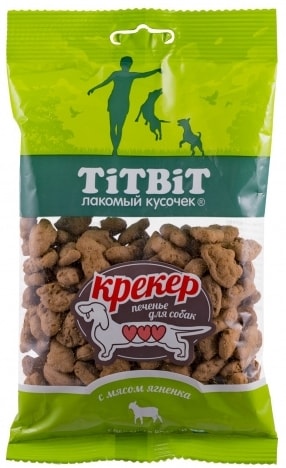 Лакомство для собак TiTBiT Крекер с мясом ягненка 100 г