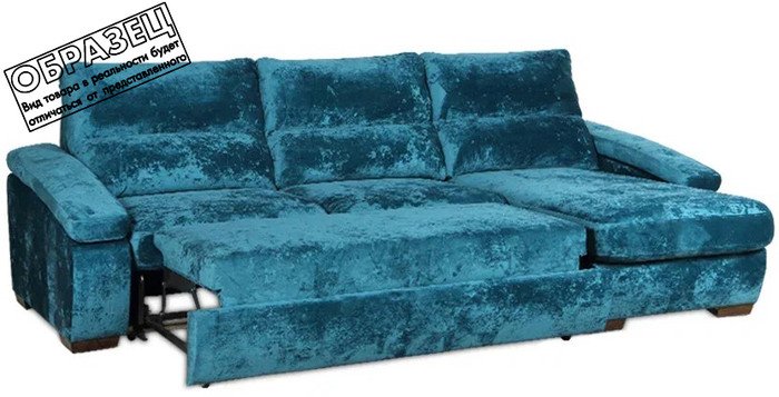 Угловой диван Асмана Форест 160x90 (Plush Dusty Steel)