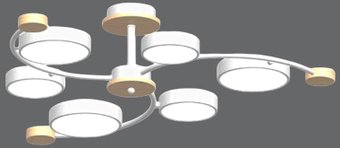 Подвесная люстра LED4U L3207-840 WH
