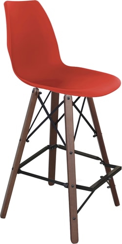 Стул Sheffilton SHT-ST29/S80 (красный RAL3020/темный орех/черный муар)