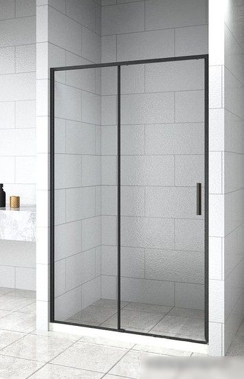 Душевая дверь Aquanet Pleasure Evo 100 AE65-N100-BT (черный анодированный/прозрачное стекло)