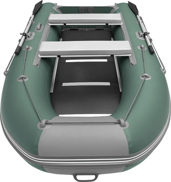 Моторно-гребная лодка Roger Boat Hunter Keel 3000 (малокилевая, зеленый/серый)