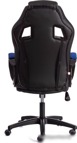 Кресло TetChair Driver (иск.кожа/ткань, черный/синий)