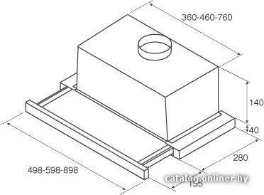 Кухонная вытяжка Jetair Aurora LX/GRX/F/50 (PRF0093612)