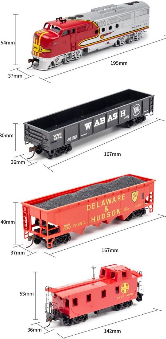 Набор железной дороги Bachmann Santa FE (с подсветкой)