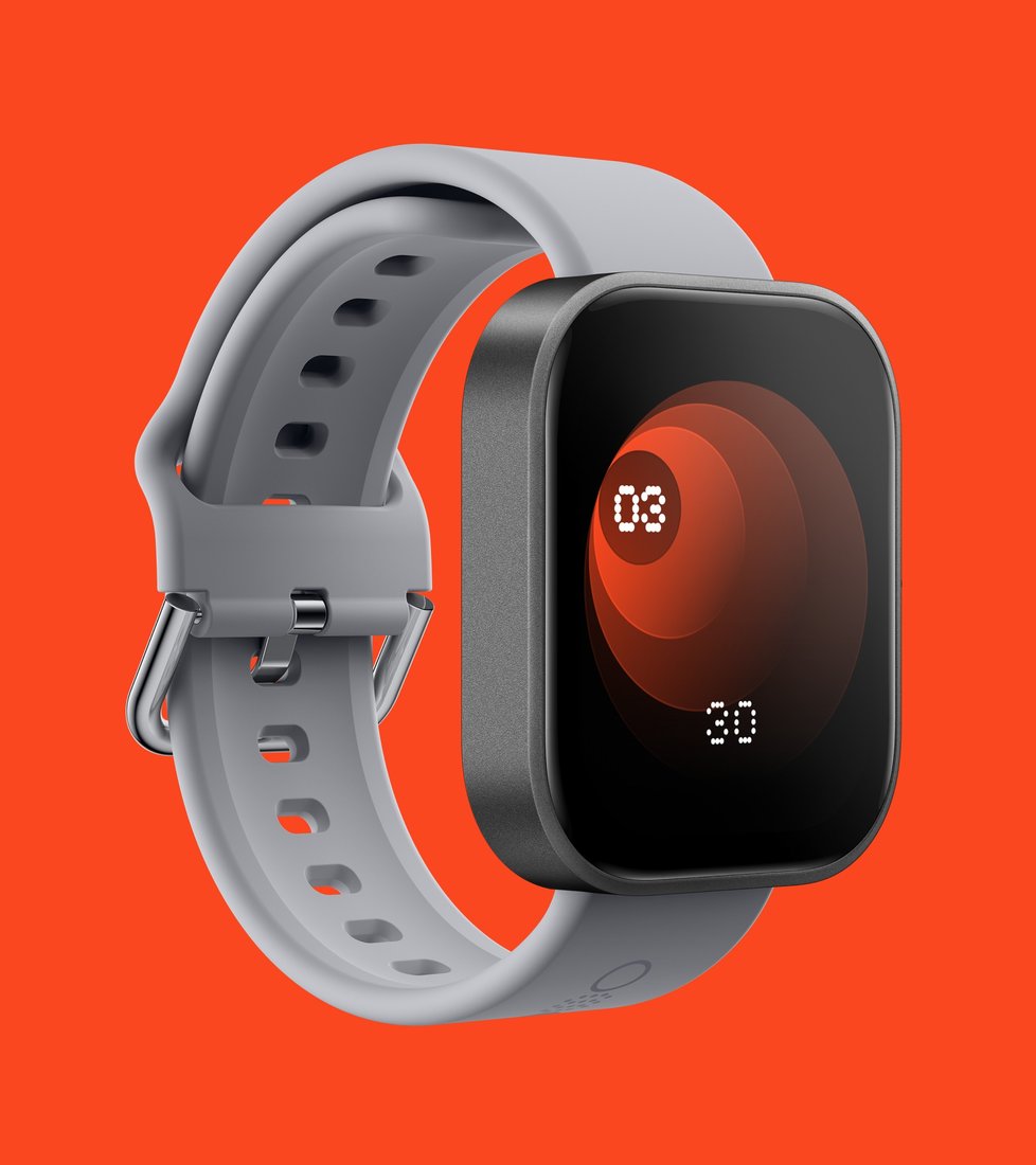 Умные часы CMF Watch Pro (темно-серый, серый силиконовый ремешок)