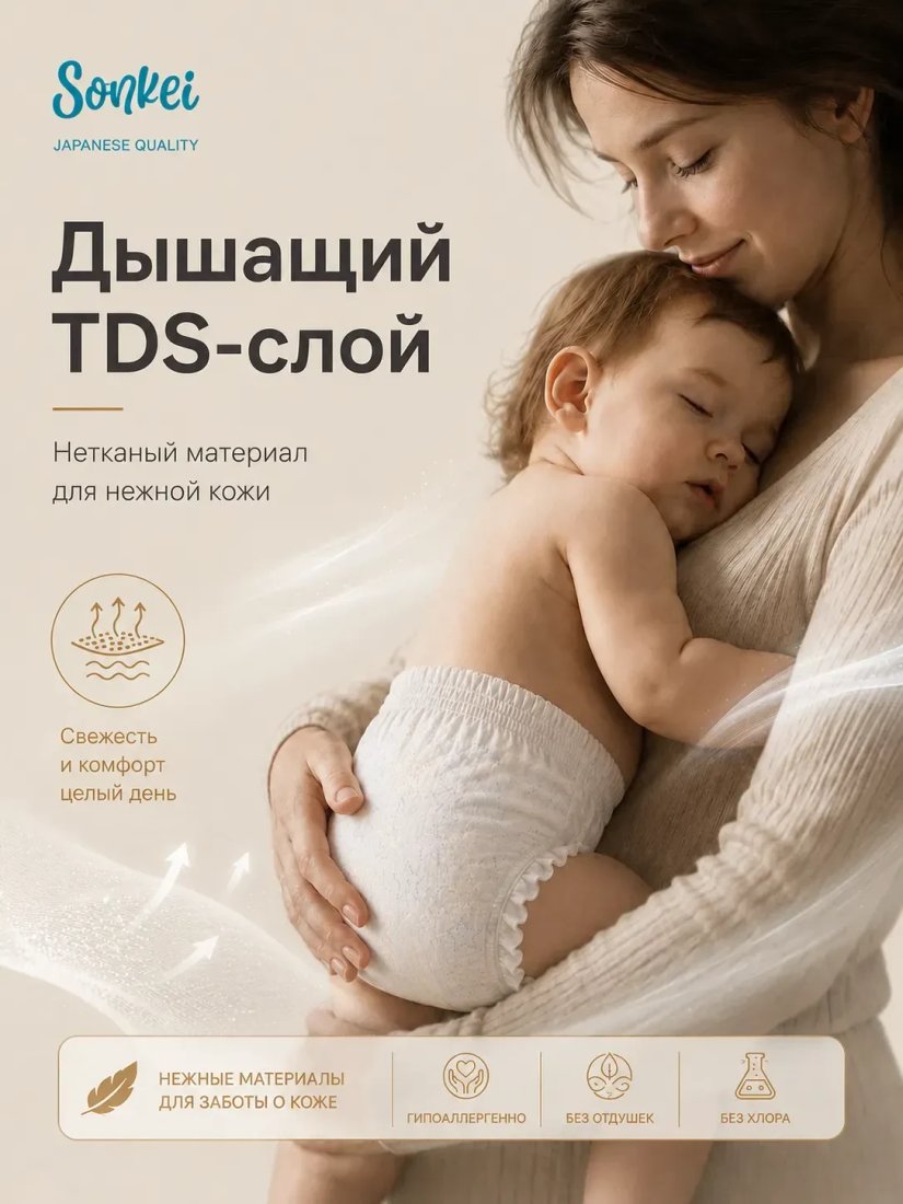 Трусики-подгузники Sonkei Premium XL 12-17кг (38 шт)