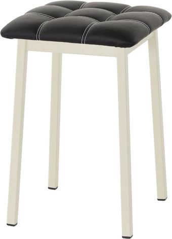 Табурет AMC Comfort 7К3.1 (кожзам, черный/слоновая кость)